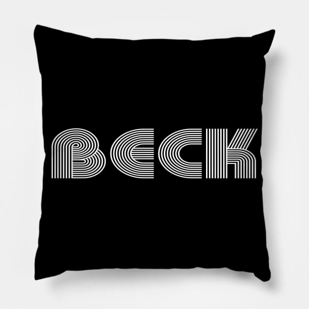 BECK Family Name Family Reunion Ideas Pillow by Salimkaxdew