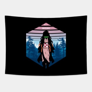 Retro Nezuko Tapestry