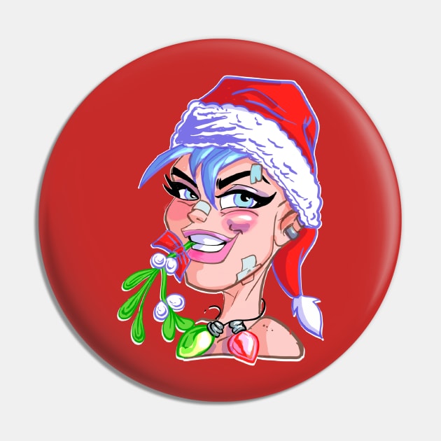 Tank Girl Xmas Pin by Biomek