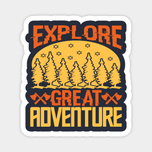 Explore great adventure Magnet
