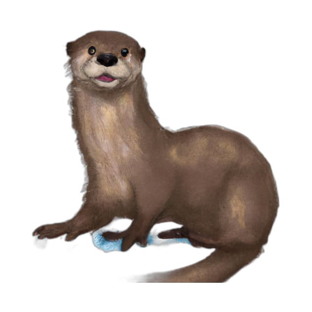 Cute Otter Drawing by Play Zoo