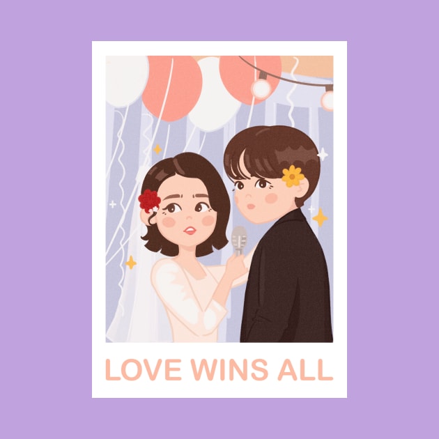 IU Love wins all by Art Yerke shop