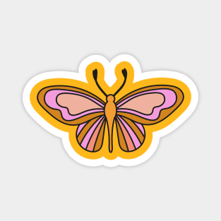 Hippie butterfly Magnet