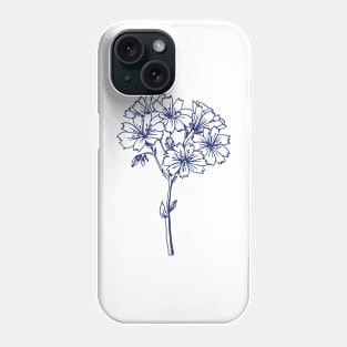 cobalt blue greetings Phone Case