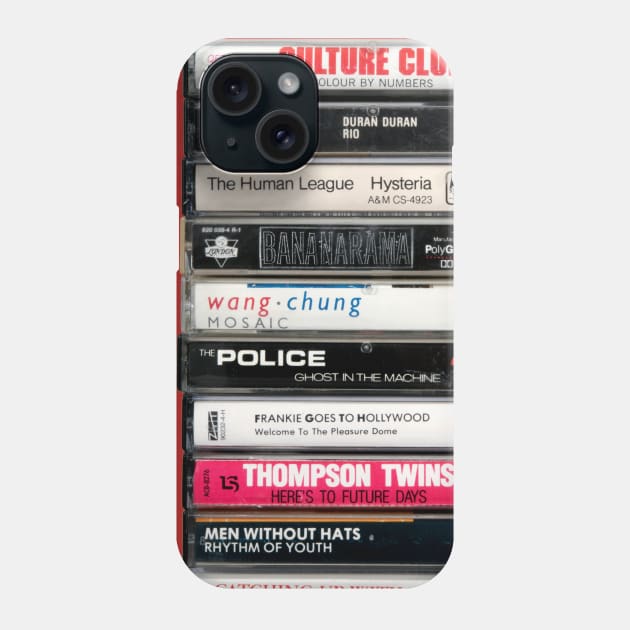 New Wave Cassette Tapes Phone Case by HustlerofCultures