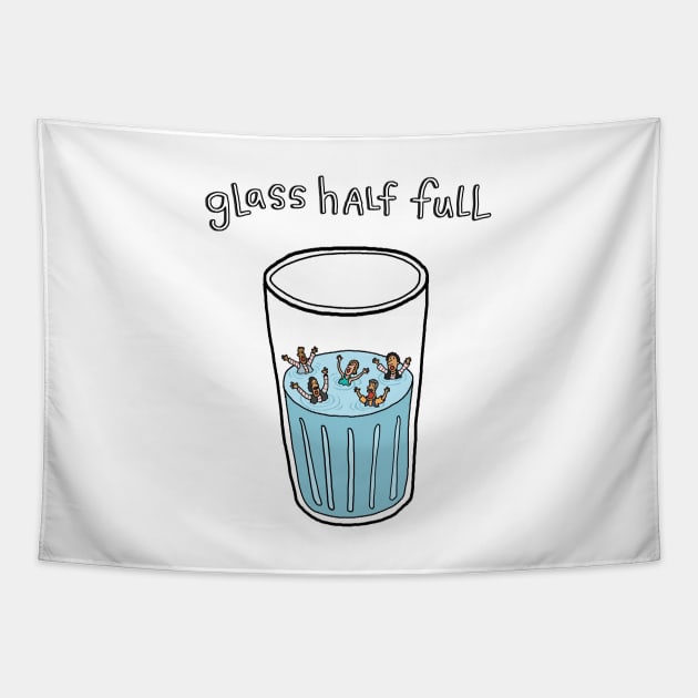 Glass Half Full Tapestry by steveskelton