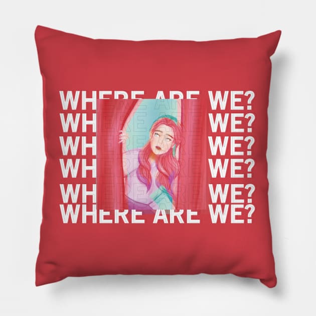 Where are we? Pillow by Kzlemae