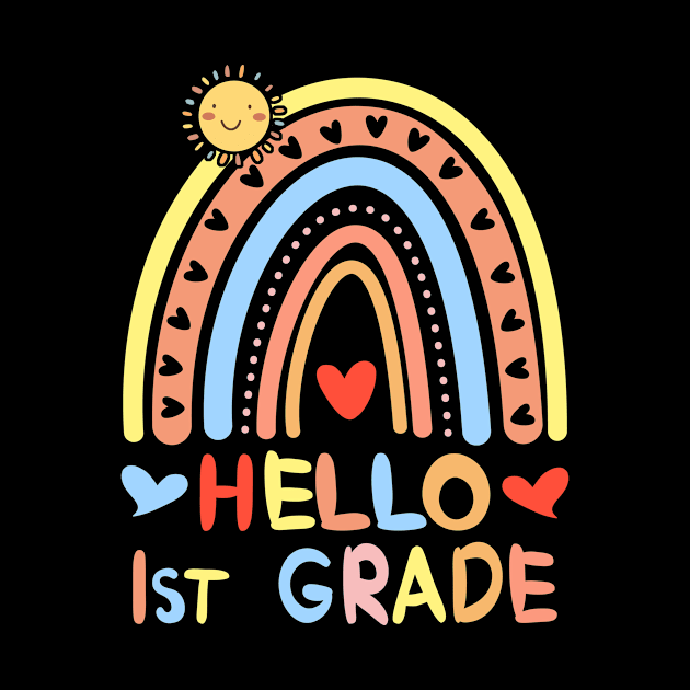 Hello 1St Grade Rainbow by Customprint