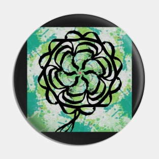 Tie Dye Clover Luck Pin