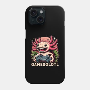 Gamesalotl Axolotl Gamer Phone Case