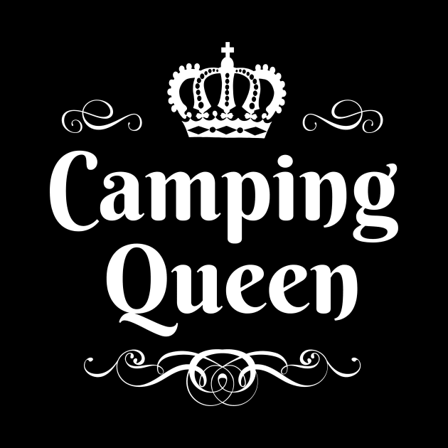 Camping Queen Campground RV Caravan Outdoor Gift by JeZeDe