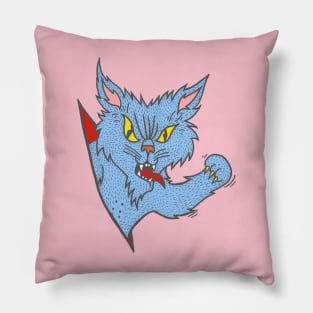 Tattoo Cat Pisittu Aresti - by Miskel Design Pillow