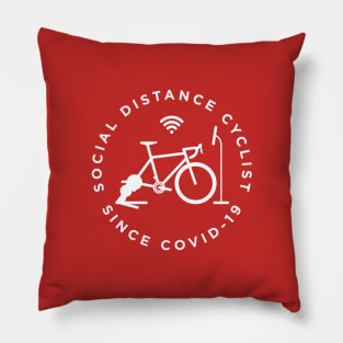 Social Distance Cyclist Pillow