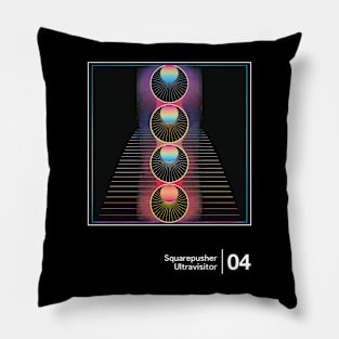 Ultravisitor - Minimalist Graphic Artwork Design Pillow