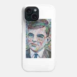 ALAN TURING oil portrait Phone Case