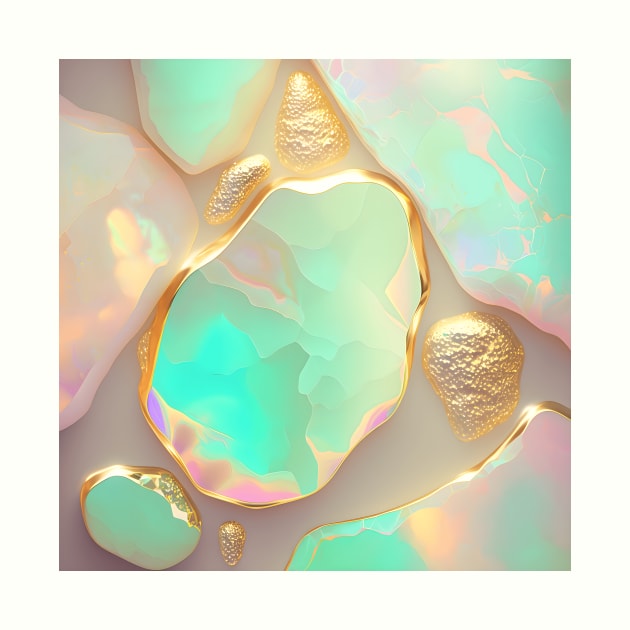 Gold opal gemstone by UniqueMe