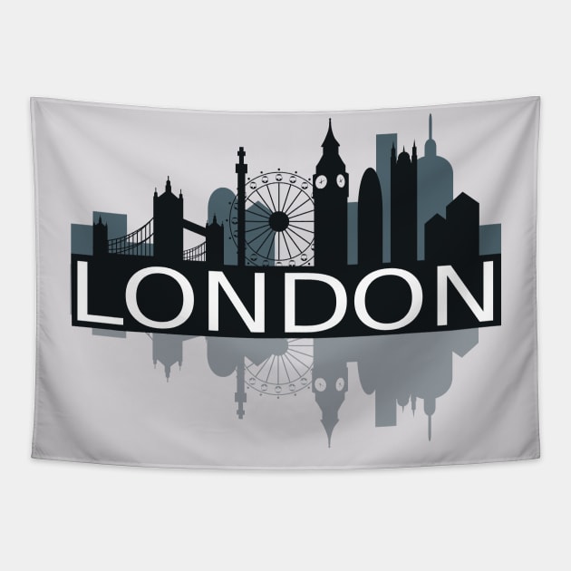 London Skyline Tapestry by FelippaFelder