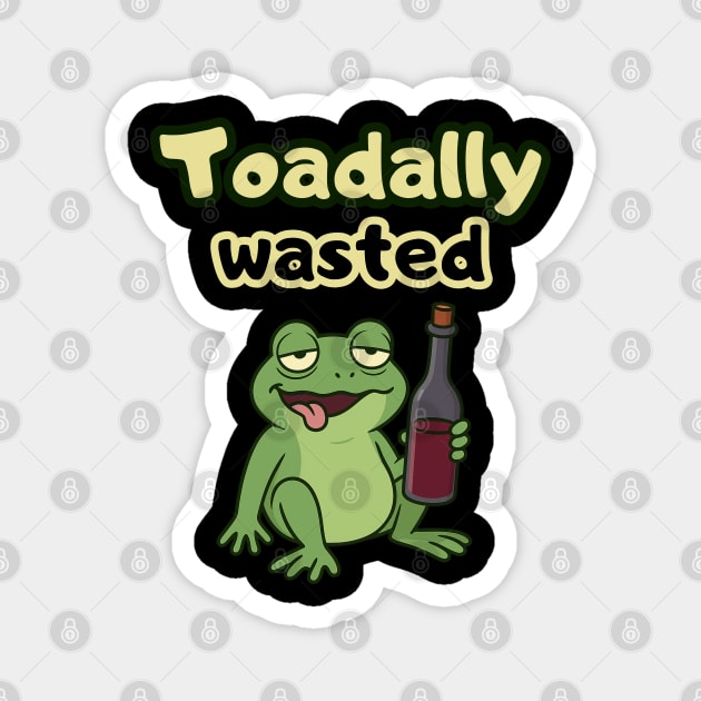 Toadally Wasted Magnet by Stylecombinator