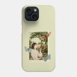 Woman reading imagination Phone Case