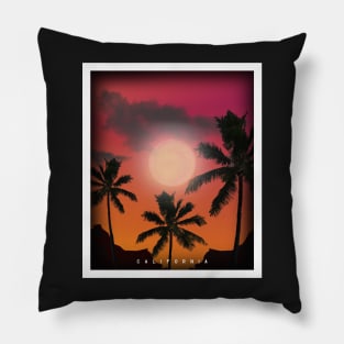 California Sunset -US America, Gift. Pillow