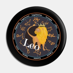 New Leo Zodiac sign Pin