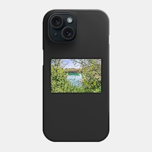 Lake and Leaves View Phone Case