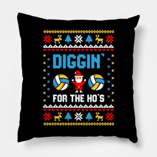 Im Digging Christmas Funny Volleyball Pillow