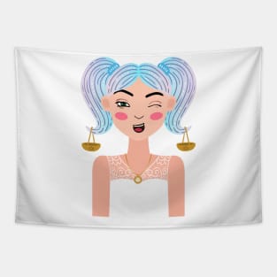 The Girl Sweetest Libra on Earth - Libra Tapestry