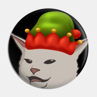 funny Woman Yelling at a Cat meme Confused Cat at Dinner Table cat Christmas edition Pin