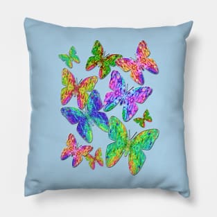 Fantasy Butterflies Flutter Pillow