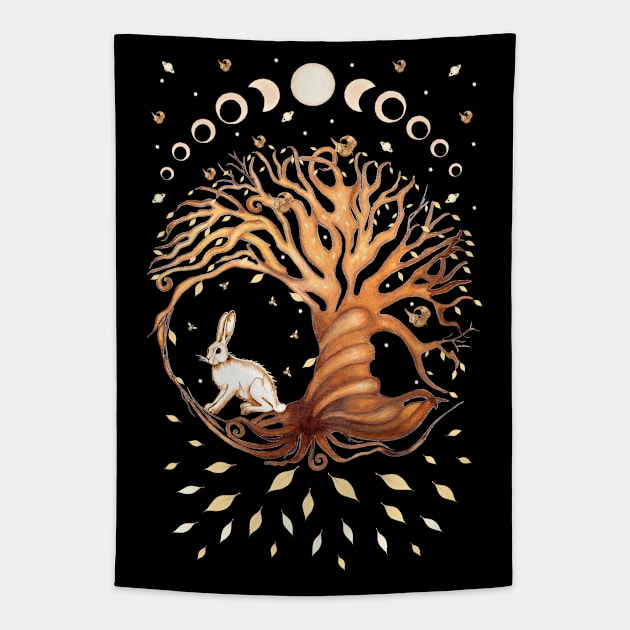 Magic Hare Tapestry by nocturne-design