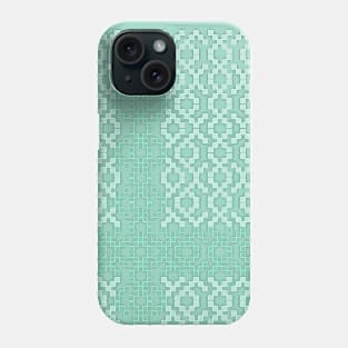 Steps into infinity, endless geometric pattern in Ethno Design Phone Case