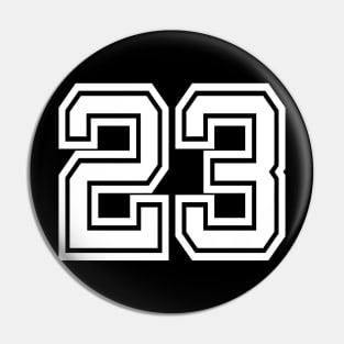 Numbers 23 for a sports team, group, or community Pin