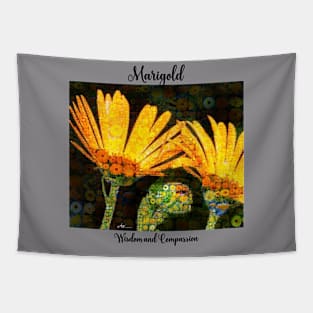 Marigold birth month flower October Tapestry