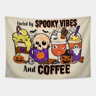 Fueled By Spooky Vibes And Coffee Tapestry