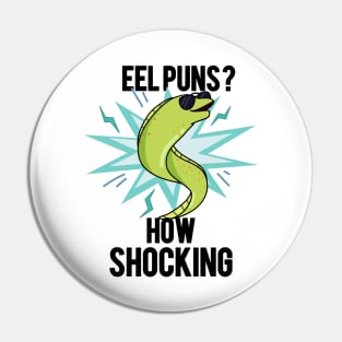 How Shocking Funny Eel Pun Pin