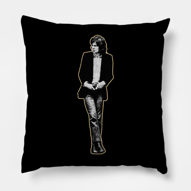 Retro Nick Drake Pillow by MuraiKacerStore