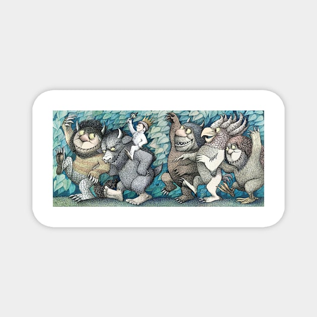 Wild things Magnet by toasterwaffle