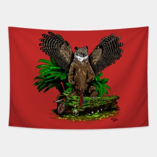 Owl Bear Tapestry