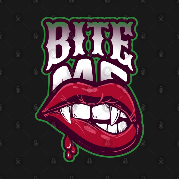 BITE ME VAMPIRE FANGS by VICTIMRED