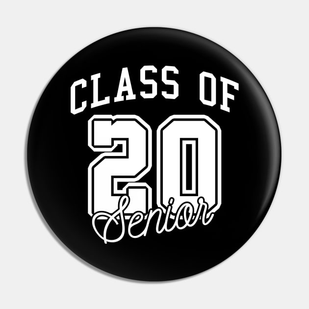 Class Of 20 Senior Pin by LuckyFoxDesigns