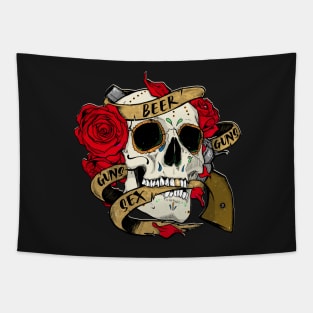 Tacticool Skull Mexican Style Tapestry