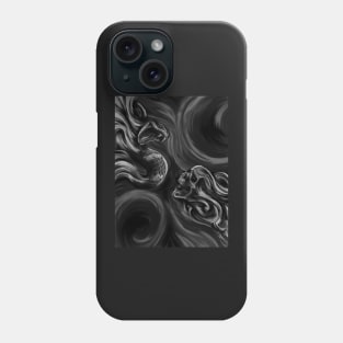 Skull & Snake (b&w) Phone Case