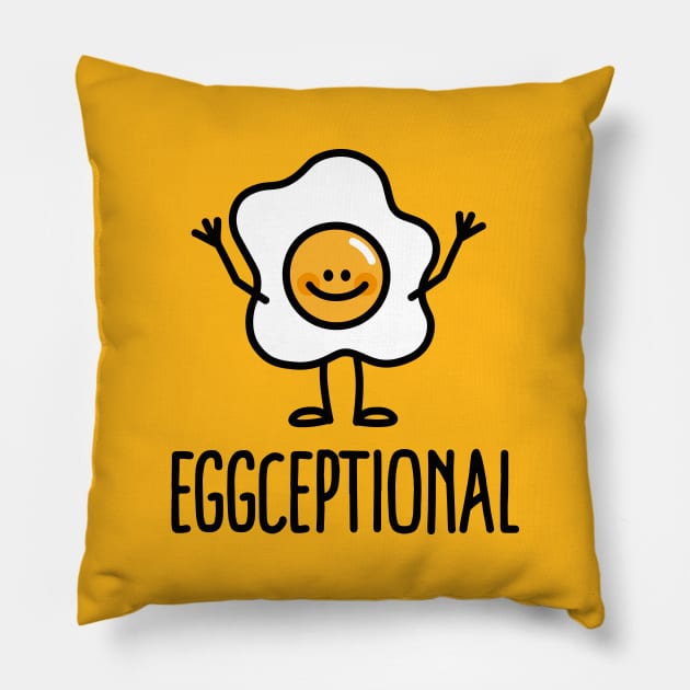 Cute eggceptional / exceptional child children egg fried sunny side up Pillow by LaundryFactory