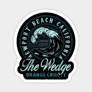 The Wedge Tonal Retro Surf Beach Magnet