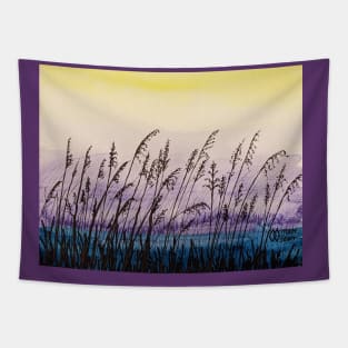 Sea oats by dawns early light Tapestry