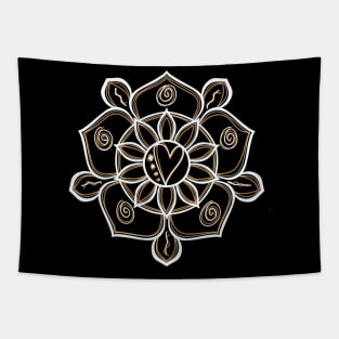 Heart Mandala. Tapestry