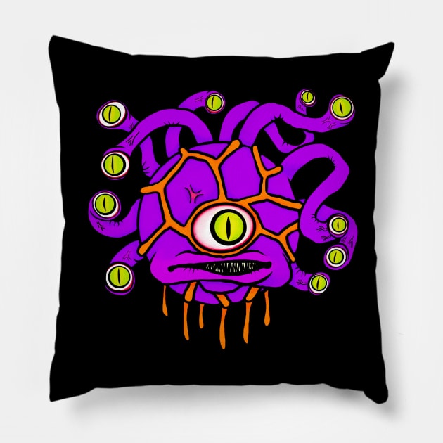 Beholder Pillow by CuriosityClothiers