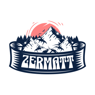 Zermatt Swiss Mountain Sunset T-Shirt