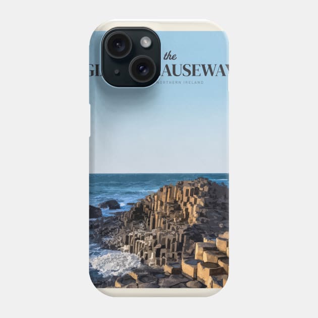 Visit Giant's Causeway Phone Case by Mercury Club